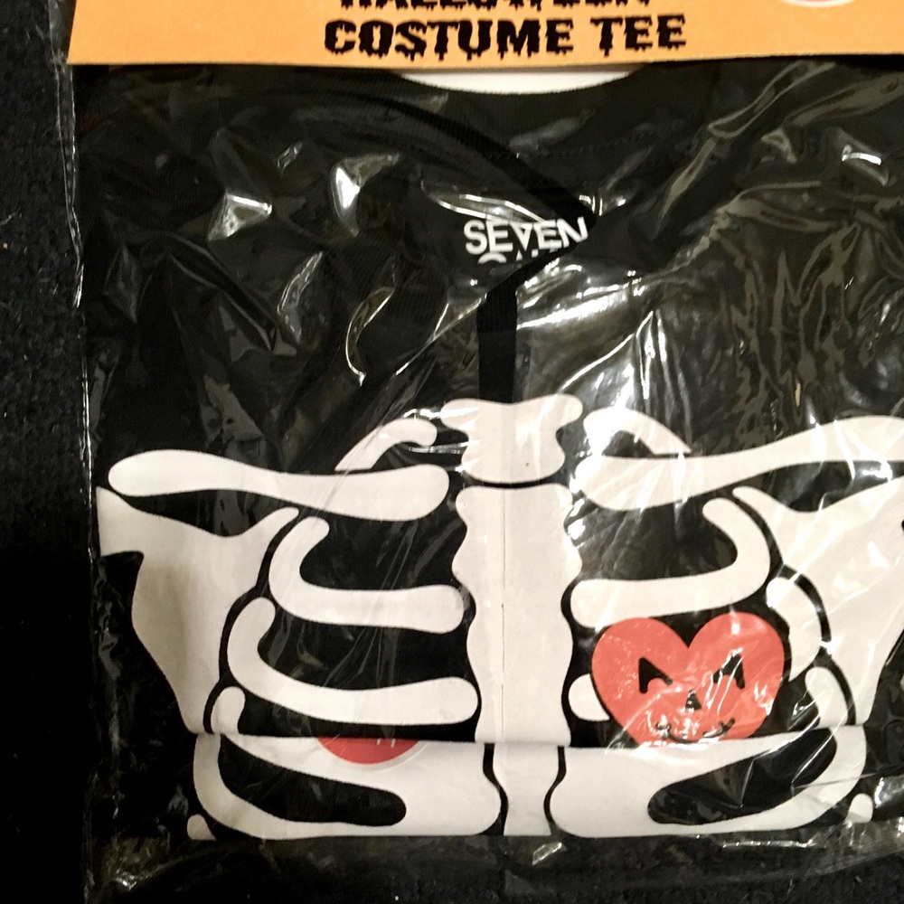 Kids skeleton Tee costume 2-4T